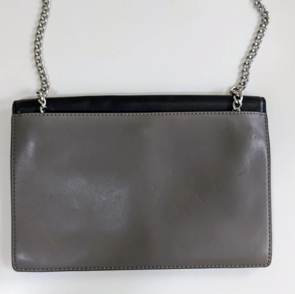 Michael Kors Evening Envelope Clutch Shoulder Handbag w/Chain.   Leather - Picture 3 of 14